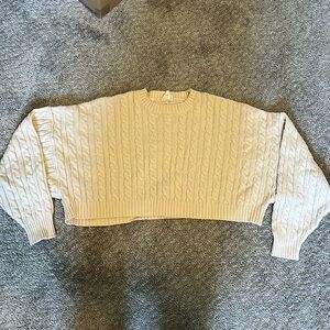 Cropped Knit Sweater